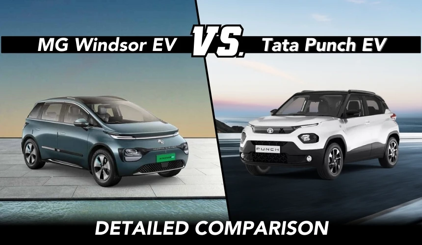 MG Windsor EV vs Tata Punch EV